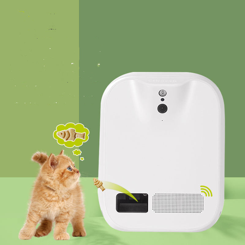 Cámara para Mascotas Recargable con Control Remoto vía App