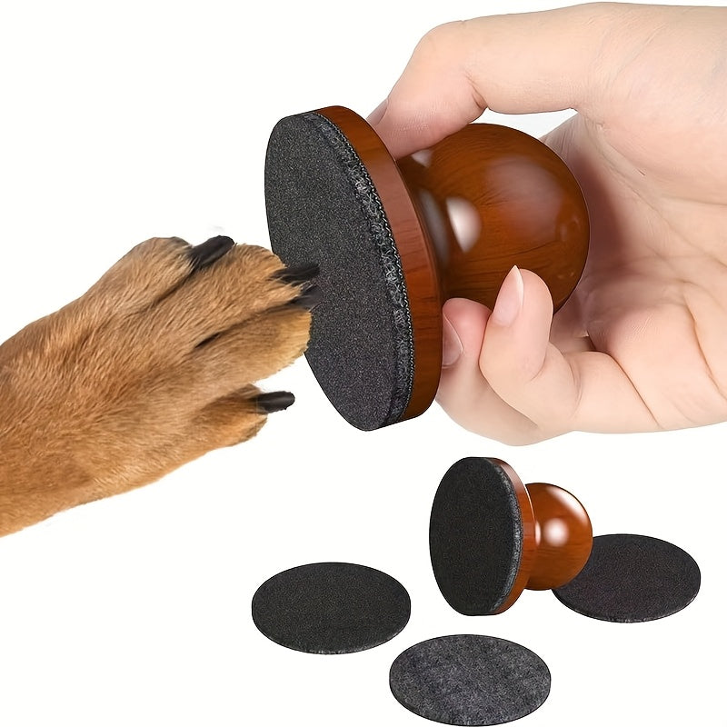 Lima Limadora para Patas de Perro - Madera Maciza Marrón