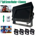 Monitor Portátil 7" 4CH con Cámara de Reversa para Camión, RV, Bus y Remolque