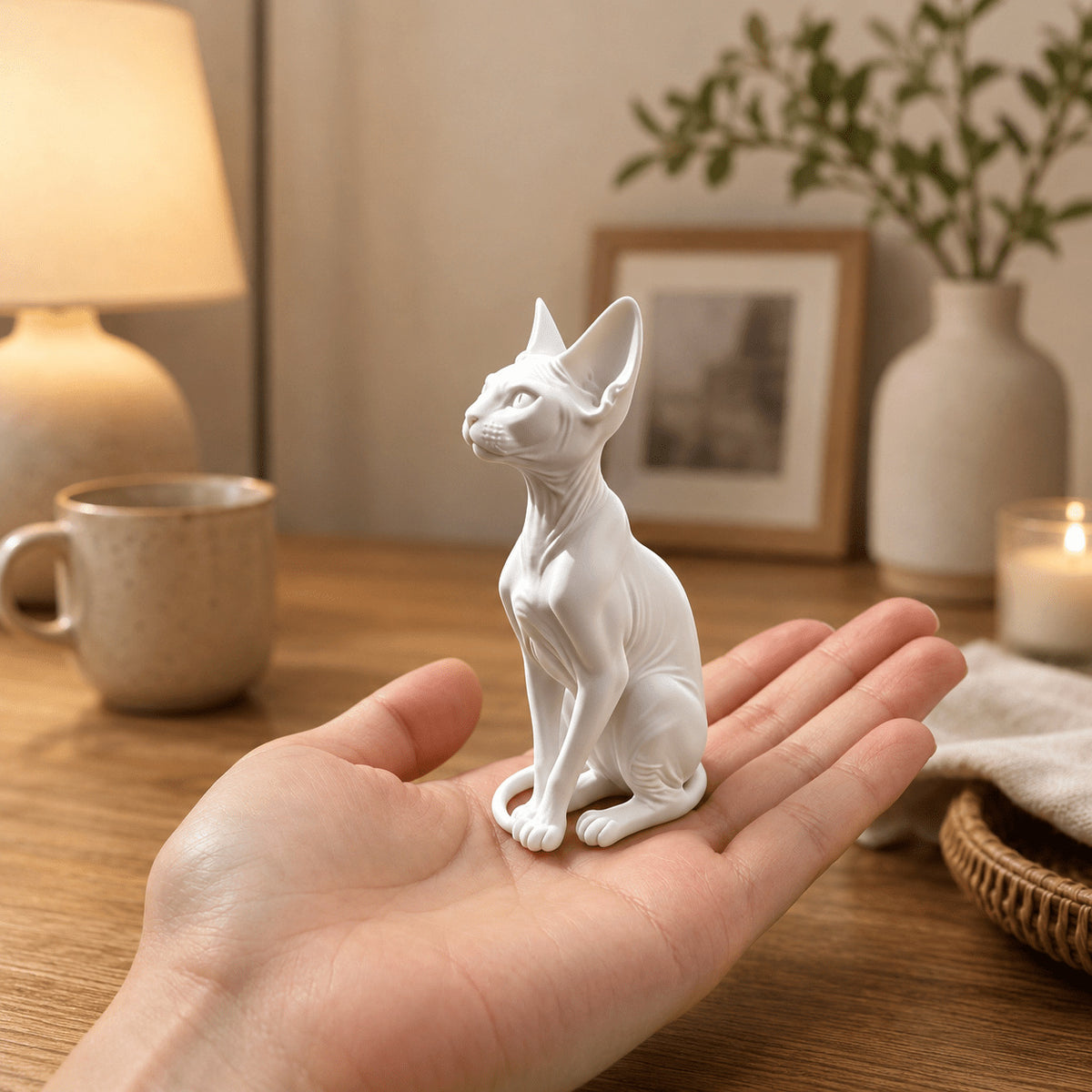 Gato Esfinge: Arte Moderno para tu Hogar