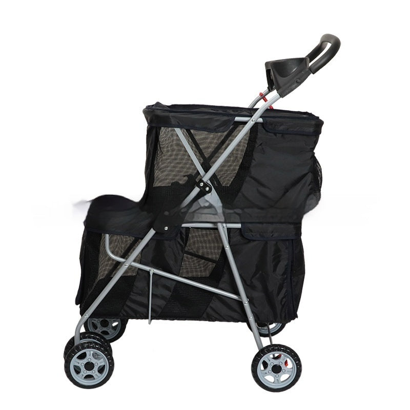 Cochecito Plegable Ligero para Mascotas Pequeñas