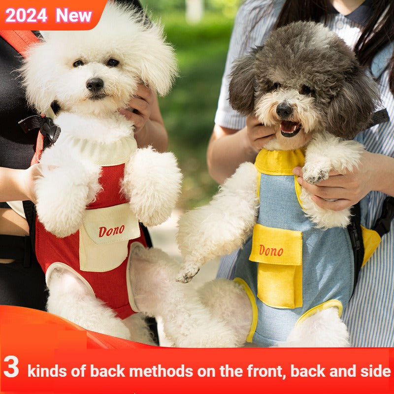 Bolso Bandolera Portátil para Mascotas - Mochila Frontal Transpirable