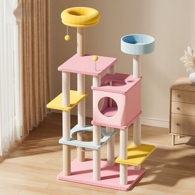 Rascador para Gatos con Cama y Árbol Todo en Uno - Torre Grande