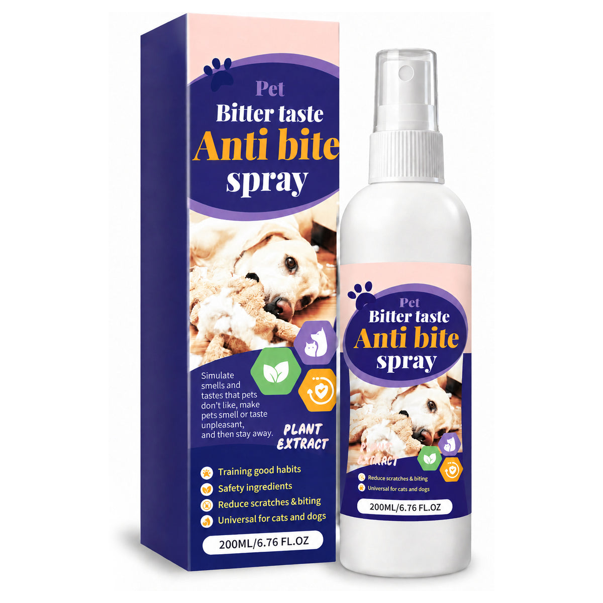 ¡Adiós Mordiscos! Spray Anti-Muerde Mascotas