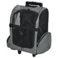 Mochila Transportadora PawHut para Mascotas con Ruedas y Asa Telescópica - Gris