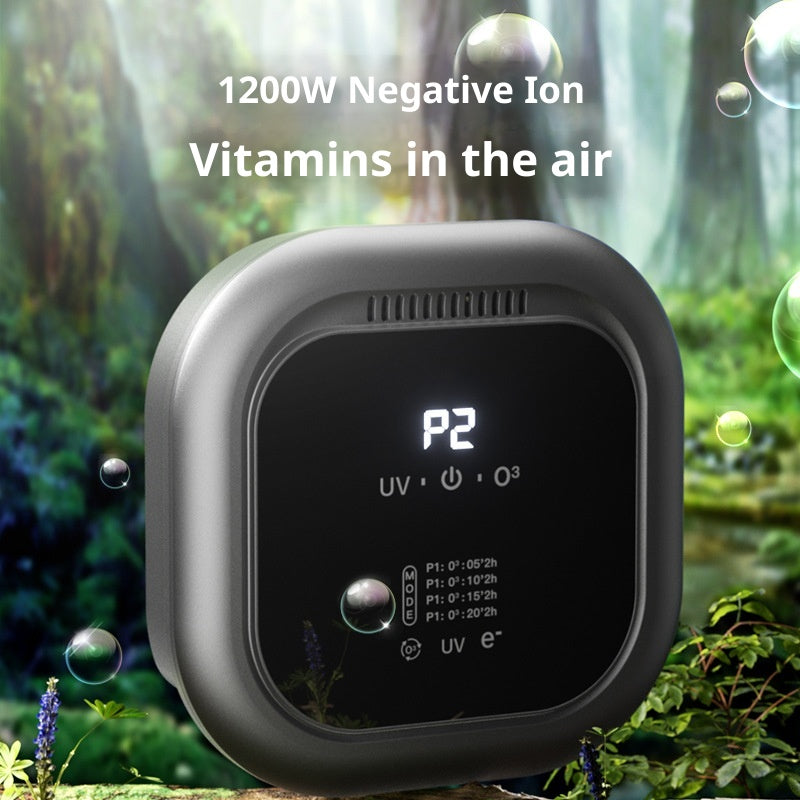 Purificador de Aire Ozono Hogar con Iones Negativos y Aromaterapia