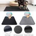 Alfombra Atrapadora de Arena para Gatos Impermeable EVA Doble Capa