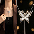 Cadena Mariposa Diamante Gato: Elegancia Extrema