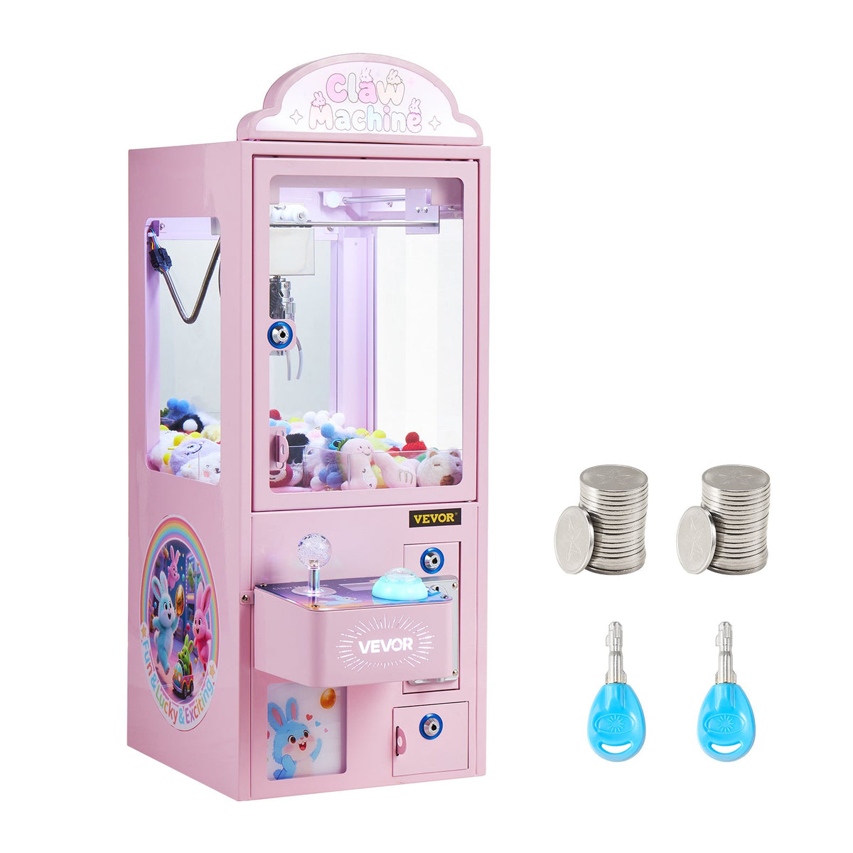 Máquina Arcade Garra Claw Crane con Luz y Sonido - Tamaño Mediano